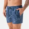 Shorts de Praia Masculino Europeu e Americano Transfronteiriço de Secagem Rápida, Shorts Casuais Esportivos Divertidos com Grafite, Tecido de Pele de Pêssego Masculino