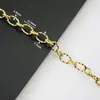 Punto de Oro de 18K Acero Inoxidable Multiestilo Cadena Gruesa Pulsera Collar Hecho a Mano DIY Accesorios de Joyería de Acero de Titanio Venta al por Mayor