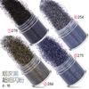Venta caliente transfronteriza: Set de decoración de uñas negro, 12 colores mixtos, lentejuelas, polvo láser degradado brillante
