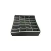Caja de almacenamiento para ropa interior, organizador doméstico compartimentado para panties y calcetines, caja clasificadora plegable tipo cajón para dormitorio