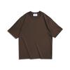 Camiseta Masculina de Peso Pesado Sorona com Tripla Proteção T260G, Fio Duplo, Gola Careca, Manga Curta, Ombro Caído Oversized, Cor Sólida, Marca Tendência com Logo Estampado