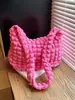 Bolsa nuvem plissada na axila da moda, nova bolsa transversal fofa popular, bolsa de inverno para mulheres, outono e inverno