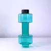 Nueva Taza de Agua con Mancuerna Creativa Deportiva de Plástico de Alta Apariencia Botella de Agua para Deportes al Aire Libre Fabricante Venta al por Mayor