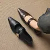 Sapatos Mary Jane de Couro de Ovelha com Fivela Quadrada de Metal Confortáveis para o Dia a Dia 2026 Outono Salto Baixo Plataforma Couro Genuíno Tira Única Sapatos Femininos