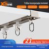 Trilha de cortina embutida Trilha invisível Cortina embutida Slide Track Slide Track Top Mounted Curtain Invisible Track
