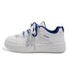 Zapatillas Blancas para Mujer 2026 Primavera y Otoño Nuevas de Moda Estilo Ins Versátiles Azul Klein de Suela Gruesa Casual Transpirables