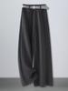 Pantalones de Lana de Pierna Ancha para Mujer, Nuevo Estilo Otoño e Invierno 2026, de Cintura Alta, Adelgazantes, de Largo hasta el Suelo, Suaves y Gruesos, de Pierna Recta