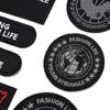 Logo bordado bordado em computador adesivos de tecido logo de marca de alta tecnologia adesivos decorativos para jaqueta de plumas roupas calças adesivos de remendo rasgado