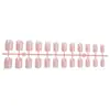 Unhas Vestíveis de Cor Pura Europeias e Americanas, Unhas Removíveis de Estilo Curto Simples, Manicure Feminina 24 Peças Unhas Postiças Prontas Atacado Transfronteiriço
