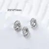 Arte de Uñas Transparente Montón de Caramelo de Roca Joyería de Diamantes Huevo de Paloma de Cristal Transparente Rectángulo Ángulo Recto Joyería de Arte para Uñas Terminada Bola de Diamante
