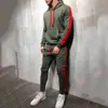 Nuevo Otoño Nuevo Conjunto de Suéter Deportivo Casual de Color Sólido con Capucha para Hombre