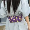 Bolso de Pecho para Mujer con Estampado de Dibujos Animados, Moderno, Ligero, Ajustado, Bolso de Cintura para Teléfono Móvil, Bolso de Hombro Portátil para Exteriores, Bolso Cruzado Pequeño