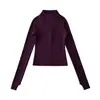 Exportación al por mayor Ropa de mujer 2025 Otoño e Invierno Estilo Europeo y Americano Manga Larga Ajustado Color Sólido Cremallera Camiseta Tops de Gama Alta Ins