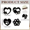 Colgante de Huella de Pata de Perro Transfronterizo Decoración de Pared de Huella de Pata de Mascota de Madera Placa Decorativa de Madera Creativa con Huella de Pata de Gato y Perro