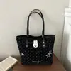Bolsa tote grande em formato de estrela para mulheres, estilo coreano, alto valor estético, versátil para o trabalho, bolsa de mão casual estilosa para mulheres