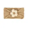 Diadema de Nailon para Niños Europeos y Americanos Flor Hecha a Mano Diadema de Nailon Jacquard de Ala Ancha Ropa para la Cabeza de Tela Suave de Alta Elasticidad para Bebé