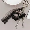Chaveiro Pingente de Bolsa Acessório Estrela Nota Musical Listrado Bolinhas Vintage Japonês e Coreano Presente Criativo Fofo Divertido para Melhores Amigos