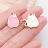 Mezcla 60 Accesorios para Joyería DIY del Día de San Valentín Colgante de Aleación con Forma de Corazón Gota de Aceite Corazón de Durazno Collares Pendientes Colgante para Teléfono Móvil