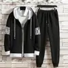Conjunto Esportivo Novo Primavera e Outono Masculino Moda Outono 2023 Moletom Bonito Confortável Moderno Marca Conjunto de Duas Peças