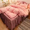 Origem Nantong jardim secreto explosões renda preta conjunto de quatro peças estilo princesa saia de cama 1.5/1.8m cama uma geração de cabelo