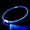 Collar LED para Perro Recargable por USB Collar Luminoso para Mascotas Adecuado para Perros Grandes, Medianos y Pequeños