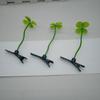 Horquilla de trébol de cuatro hojas para cabeza, hierba larga, adornos para la cabeza, lindo, clip pequeño para la cabeza, vendiendo lindo artefacto, horquilla divertida