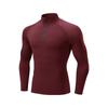 Ropa Deportiva Personalizada de Primavera y Otoño para Fitness para Hombres, Chaqueta Deportiva de Manga Larga con Cuello Medio Alto para Entrenamiento de Running, Transpirable, de Secado Rápido, con Logo