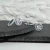 Pendientes Inteligentes de Plata de Ley S925 con Diamante Mosan para Mujer de 1 quilate Estilo Nuevo Pendientes de Moissanita Pendientes Elegantes de Estilo Ins para Todas las Ocasiones