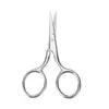 Tijeras para Cejas al por Mayor, Tijeras de Belleza de Acero Inoxidable, Tijeras para Pelos de la Nariz, Tijeras Afiladas para Maquillaje, Herramientas de Belleza, Tijeras Pequeñas para Recortar Cejas
