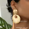 Un Par de Pendientes de Botón Geométricos Redondos de Atmósfera Avanzada Regalo de Fiesta Navideña para Mujer