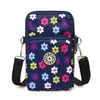 Bolsa de brazo bolsa para teléfono móvil monedero portátil venta caliente nueva cartera serie de colores deportes de ocio bolsa de tela floral