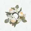 Guirnalda de Velas Simuladas Transfronteriza Adornos de Escritorio Guirnalda de Velas de Alta Gama Flor de Lirio Decoración Romántica para el Hogar y Bodas