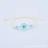 Suministro del Fabricante, Producto de Venta Caliente Transfronterizo, Pulsera Tejida a Mano de Jingdezhen, Pulsera de Flor de Ciruelo y Perla, Estilo Fresco y Dulce para Estudiantes