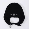 Nuevo Gorro Cálido de Lana para Otoño e Invierno, Gorro de Punto Versátil con Protección para los Oídos, Circunferencia de Cabeza Grande, Cara Pequeña, Gorro de Piloto Ajustable