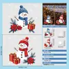 Decorações de Natal com bonecos de neve, adesivos eletrostáticos para portas de vidro, decorações para janelas e armários, atmosfera de presente, cachecol e chapéu Xiyin