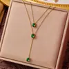 Nuevo Collar de Acero de Titanio Yunyao para Mujer, Nueva Cadena para Clavícula de Verano, Joyería Moderna de Acero Inoxidable, Fuente de Venta Caliente en Transmisión en Vivo