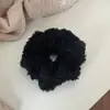 Goma para el pelo de felpa de color liso estilo coreano, accesorio simple para peinado diario, accesorio para el pelo versátil de alta gama y elegante para mujeres