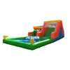Casa de Brincar Inflable 3 en 1 con Tobogán y Piscina con Agua