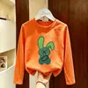Camiseta Interior Holgada con Estampado de Dibujos Animados para Niños Primavera y Otoño Ropa Infantil Camiseta de Moda t26 Camiseta de Manga Larga de Algodón Puro Estilo Coreano para Niños Cuello Redondo