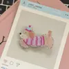 Lindo Gato de Dibujos Animados Divertido Cachorro Pasador Niña Versátil Pinza de Pato Flequillo Cabello Roto Flequillo Lateral Pasador Tocado