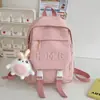 Mochila escolar fresca de estilo coreano para niñas, estudiantes de secundaria, linda mochila pequeña y extrovertida, mochila de viaje ligera para estudiantes de secundaria.