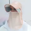 Sombrero protector solar de verano para niños, protección UV, velo para exteriores, para ciclismo, sombrero retráctil de ala grande