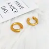 Nuevos Pendientes de Aro Mate, Nuevo Estilo Popular, Diseño de Nicho, Pendientes Circulares de Lujo Ligero de Gama Alta para Mujer