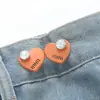 Ajustador de Cintura para Jeans Botão Destacável Ajustável Sem Costura em Formato de Coração
