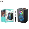 O8K BT-2096 Comercio Transfronterizo Altavoz Bluetooth de 8 pulgadas Portátil para Exteriores Altavoz de Fiesta con Micrófono Inalámbrico