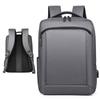 Mochila Preta Masculina Simples para Negócios e Deslocamento Tecido Oxford Impermeável Grande Capacidade Mochila para Laptop de 16 Polegadas