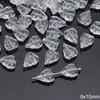 Vidrio transparente cuentas redondas cuentas de mariposa perforadas cuentas sueltas pulsera de cuentas hecha a mano diy material para tocado joyería pequeños accesorios