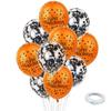Halloween látex balão bar festa shopping decoração 12 polegadas 2.8g preto laranja confete lantejoulas balão conjunto