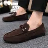 Geração Transfronteiriça Primavera e Verão Sapatos Doug Masculinos Slip-on Casuais Respiráveis Pés Preguiçosos Tendência Versátil Sapatos de Tecido para Trabalho