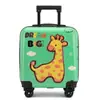 Maleta de ruedas para niños al por mayor caja de cabina de dibujos animados 18 pulgadas equipaje lindo rueda universal caja de regalo Caja de contraseña para niños
